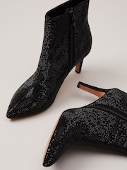 Phase Eight Black Sparkly Boots - Image 3 of 7