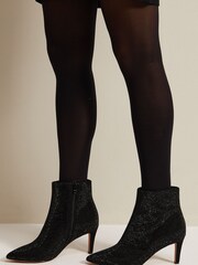 Phase Eight Black Sparkly Boots - Image 5 of 7
