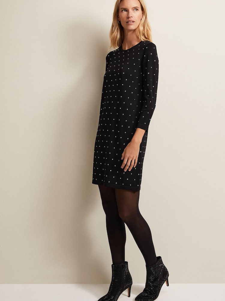 Phase Eight Black Sparkly Boots - Image 7 of 7