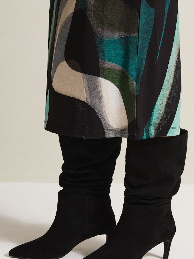 Phase Eight Black Suede Boots - Image 1 of 7
