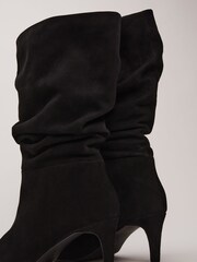 Phase Eight Black Suede Boots - Image 7 of 7
