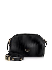 Dune London Black Detail Pleat Cross-Body Mini Bag - Image 3 of 6