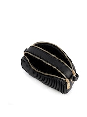 Dune London Black Detail Pleat Cross-Body Mini Bag - Image 5 of 6