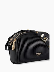 Dune London Black Detail Pleat Cross-Body Mini Bag - Image 6 of 6