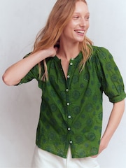 Boden Green Camille Short Sleeve Top - Image 4 of 5