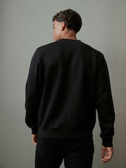 Navy Blue Simpsons Homer Christmas Sweatshirt - Image 3 of 8