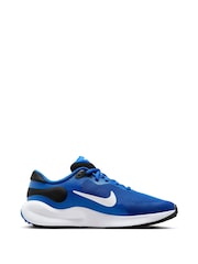 Nike Blue/White Youth Revolution 7 Trainers - Image 1 of 12