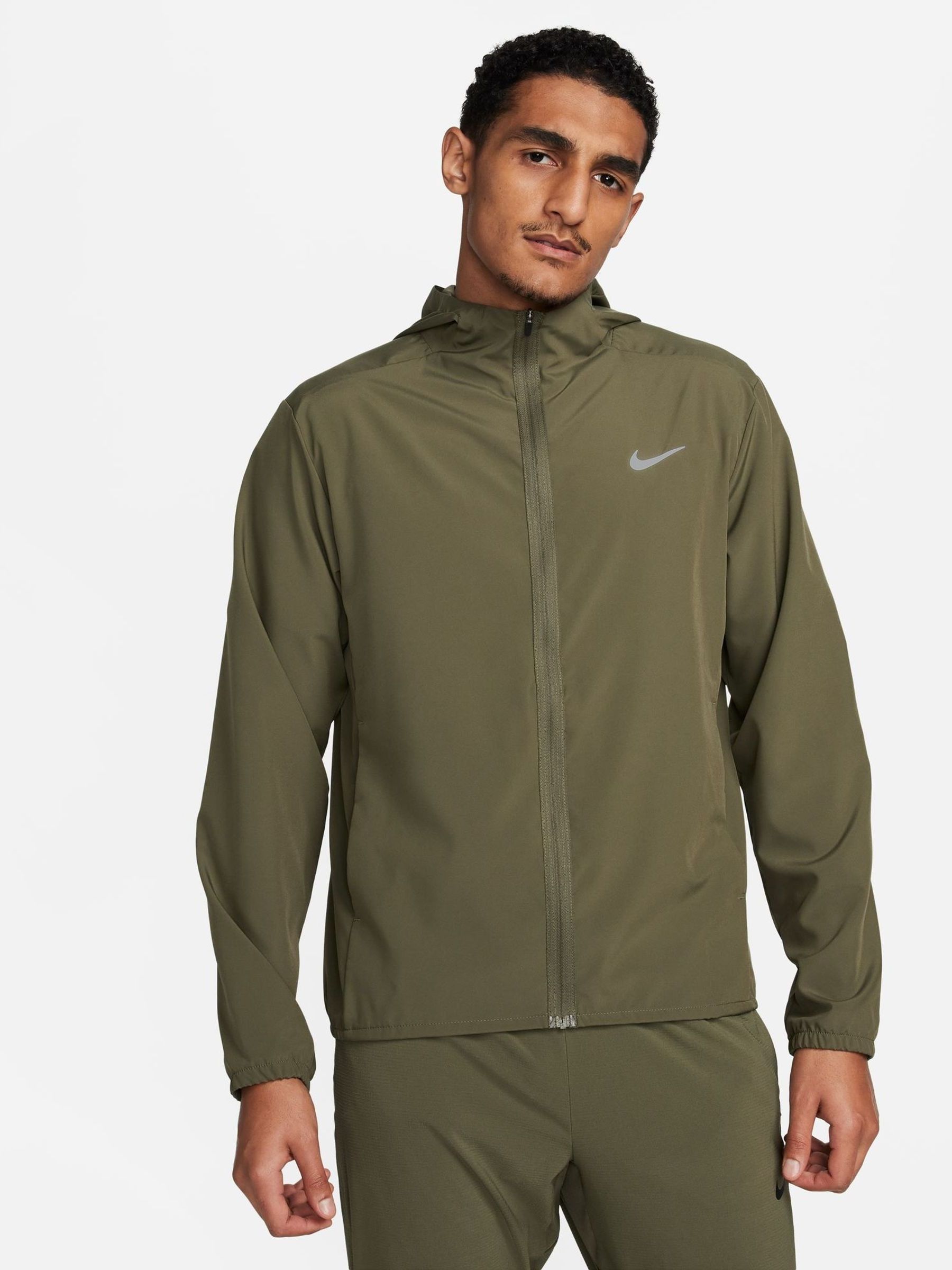 Buy Nike Olive Green Dri FIT Form Hooded Training Jacket from Next Hungary