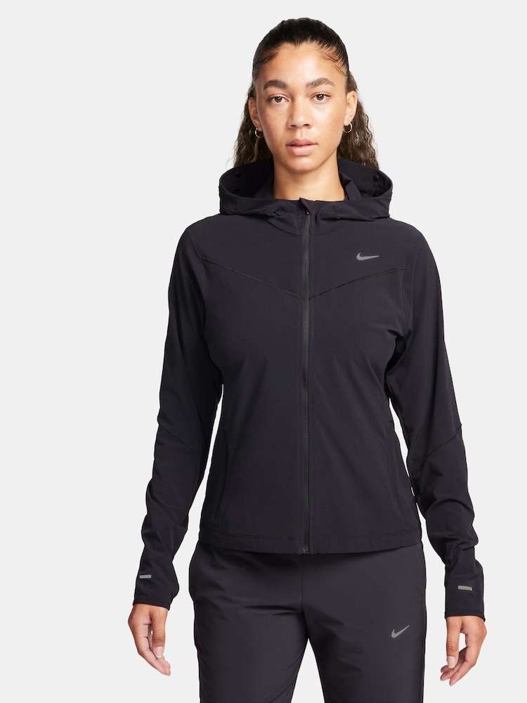 Nike Coal Black Swift UV Running Jacket - Image 1 of 9