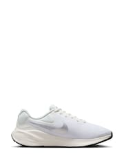 Nike White Revolution 7 Road Running Trainers - Image 3 of 13