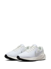 Nike White Revolution 7 Road Running Trainers - Image 5 of 13