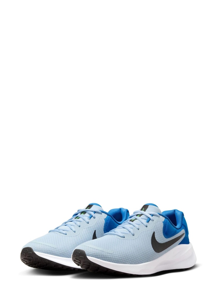 Nike Light Blue Revolution 7 Road Running Trainers - Image 5 of 11