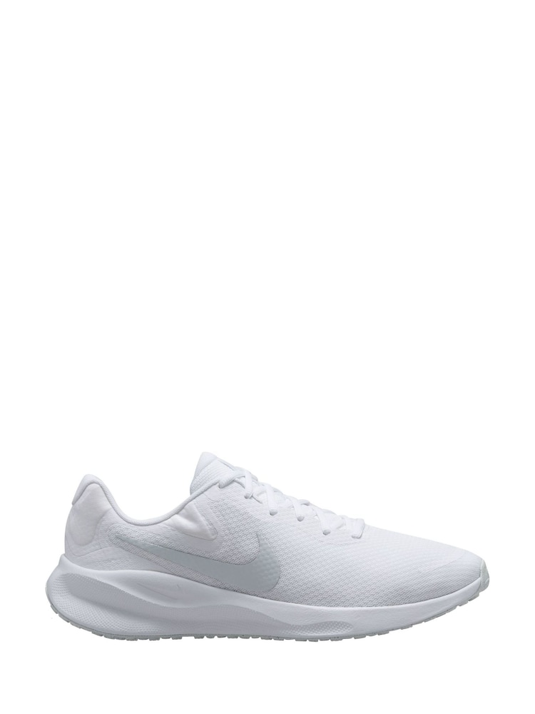 Nike White Revolution 7 Road Running Trainers - Image 2 of 12 Nike White Revolution 7 Road Running Trainers - Image 2 of 12