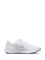 Nike White Revolution 7 Road Running Trainers - Image 3 of 9