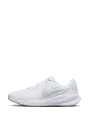 Nike White Revolution 7 Road Running Trainers - Image 4 of 9