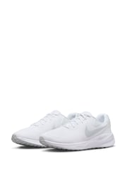Nike White Revolution 7 Road Running Trainers - Image 5 of 9