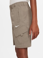 Nike Brown Woven Cargo Shorts - Image 3 of 4
