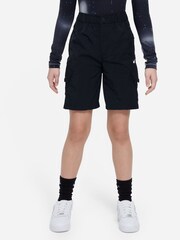 Nike Black Woven Cargo Shorts - Image 1 of 6