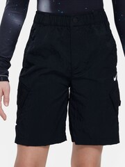Nike Black Woven Cargo Shorts - Image 3 of 6