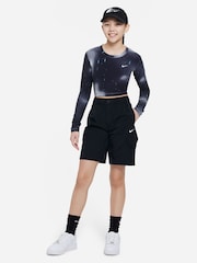 Nike Black Woven Cargo Shorts - Image 4 of 6