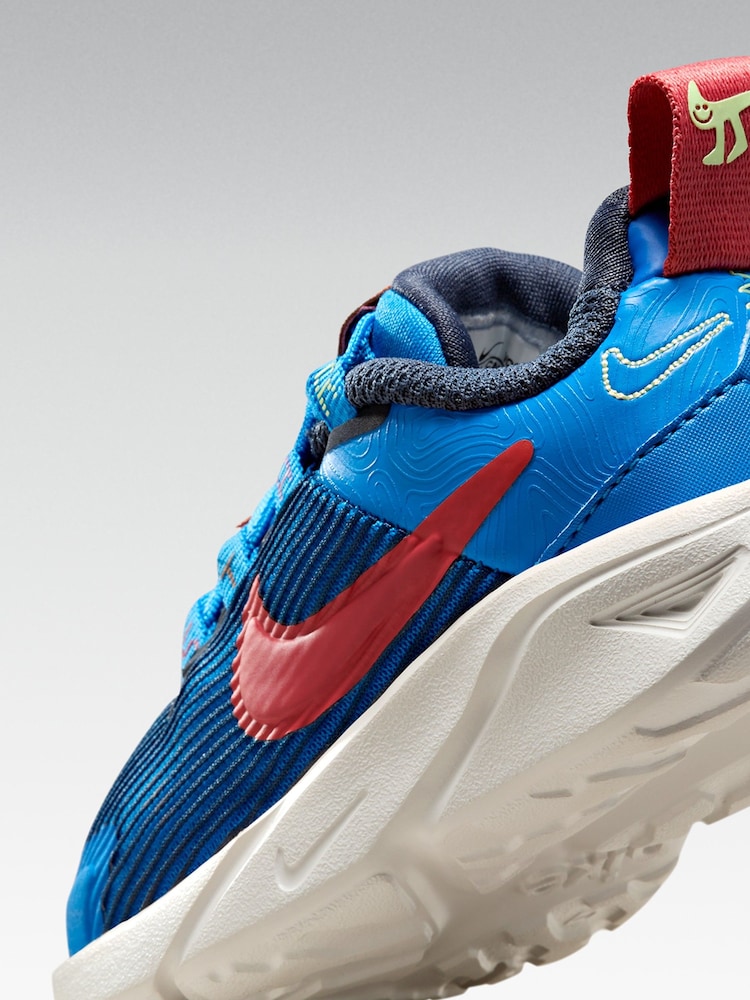 Nike Blue/Multi Infant Star Runner 4 Trainers - Image 1 of 12