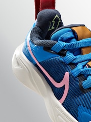 Nike Blue/Multi Infant Star Runner 4 Trainers - Image 10 of 12