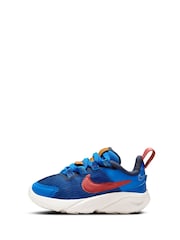 Nike Blue/Multi Infant Star Runner 4 Trainers - Image 2 of 12