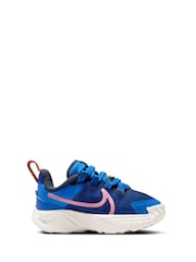 Nike Blue/Multi Infant Star Runner 4 Trainers - Image 3 of 12