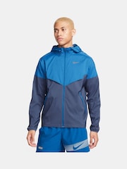 Nike Blue Windrunner Repel Running Jacket - Image 1 of 7