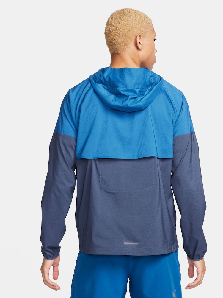 Nike Blue Windrunner Repel Running Jacket - Image 2 of 7