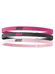 Nike Pink Elastic 2.0 Headbands 3 Pack - Image 1 of 4
