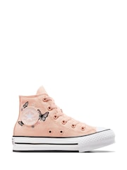 Converse Pink Chuck Taylor All Star EVA Lift Junior Trainers - Image 1 of 9