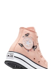 Converse Pink Chuck Taylor All Star EVA Lift Junior Trainers - Image 9 of 9