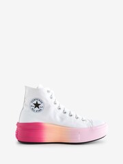 Converse White Ombre Move Platform Youth Trainers - Image 1 of 9
