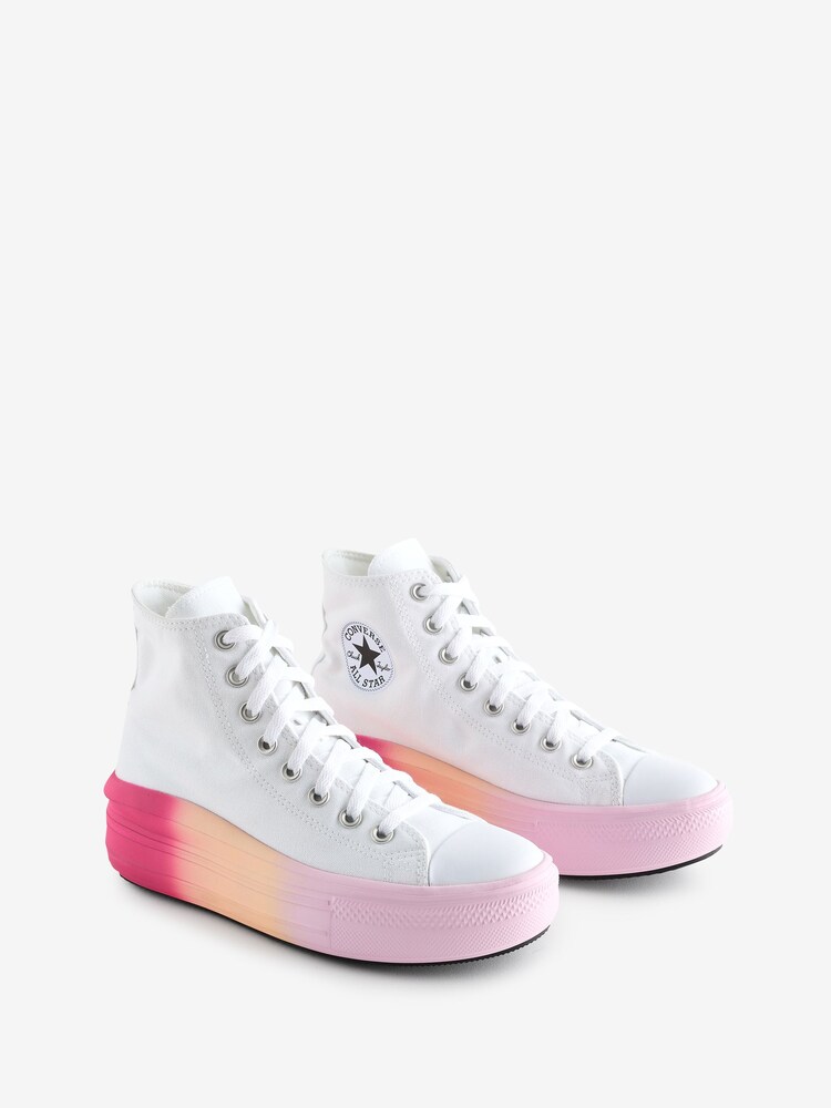 Converse White Ombre Move Platform Youth Trainers - Image 3 of 9