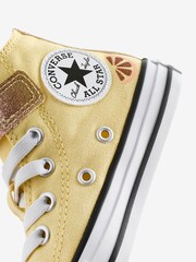 Converse Yellow Chuck Taylor Easy On Lemon 1V Junior Trainers - Image 8 of 9