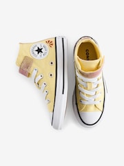 Converse Yellow Chuck Taylor Easy On Lemon 1V Junior Trainers - Image 9 of 9