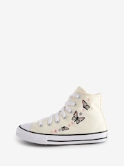 Converse Cream Chuck Taylor All Star High Trainers - Image 3 of 10