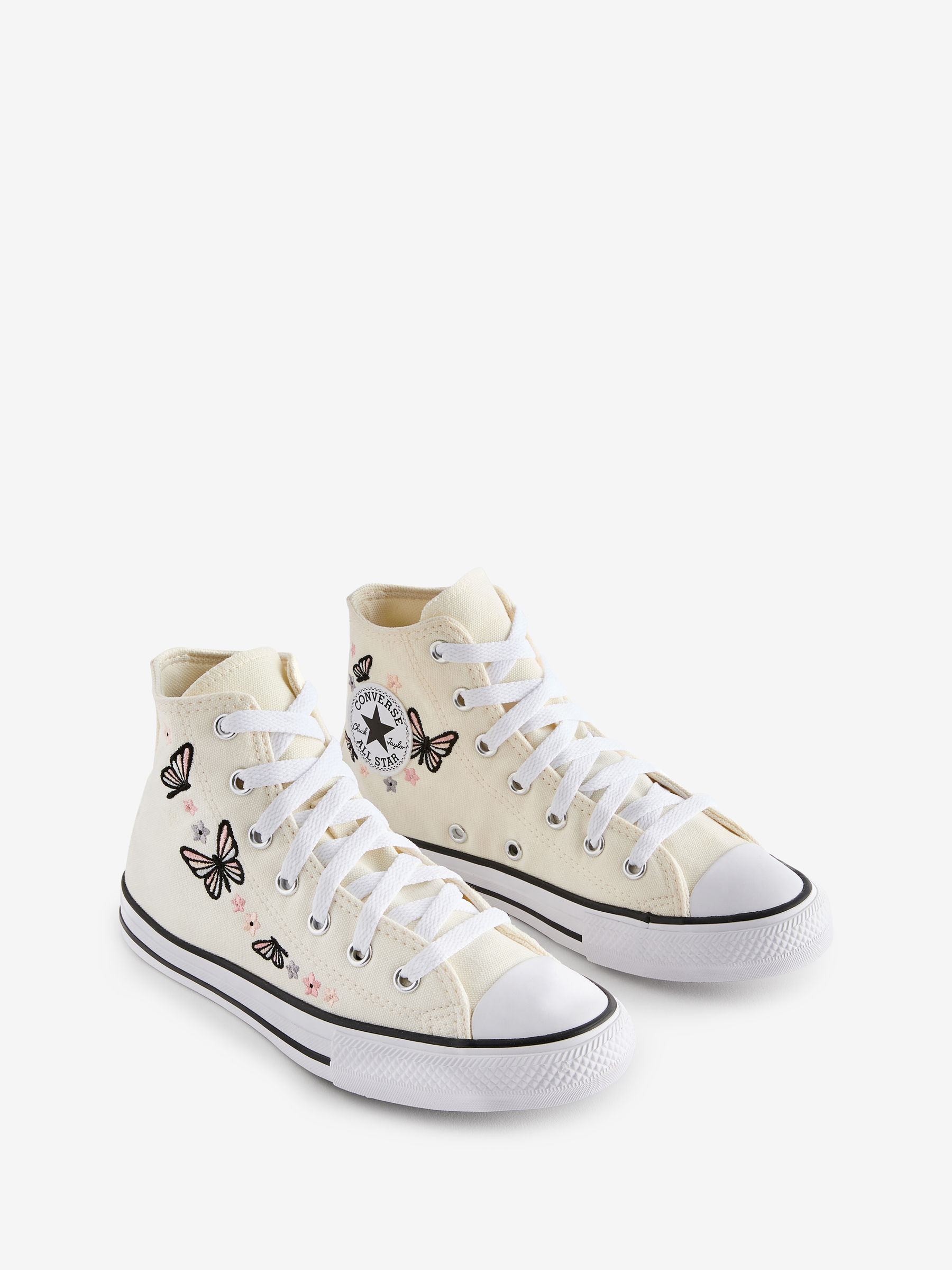 Buy Converse Cream Chuck Taylor All Star High Trainers from Next USA