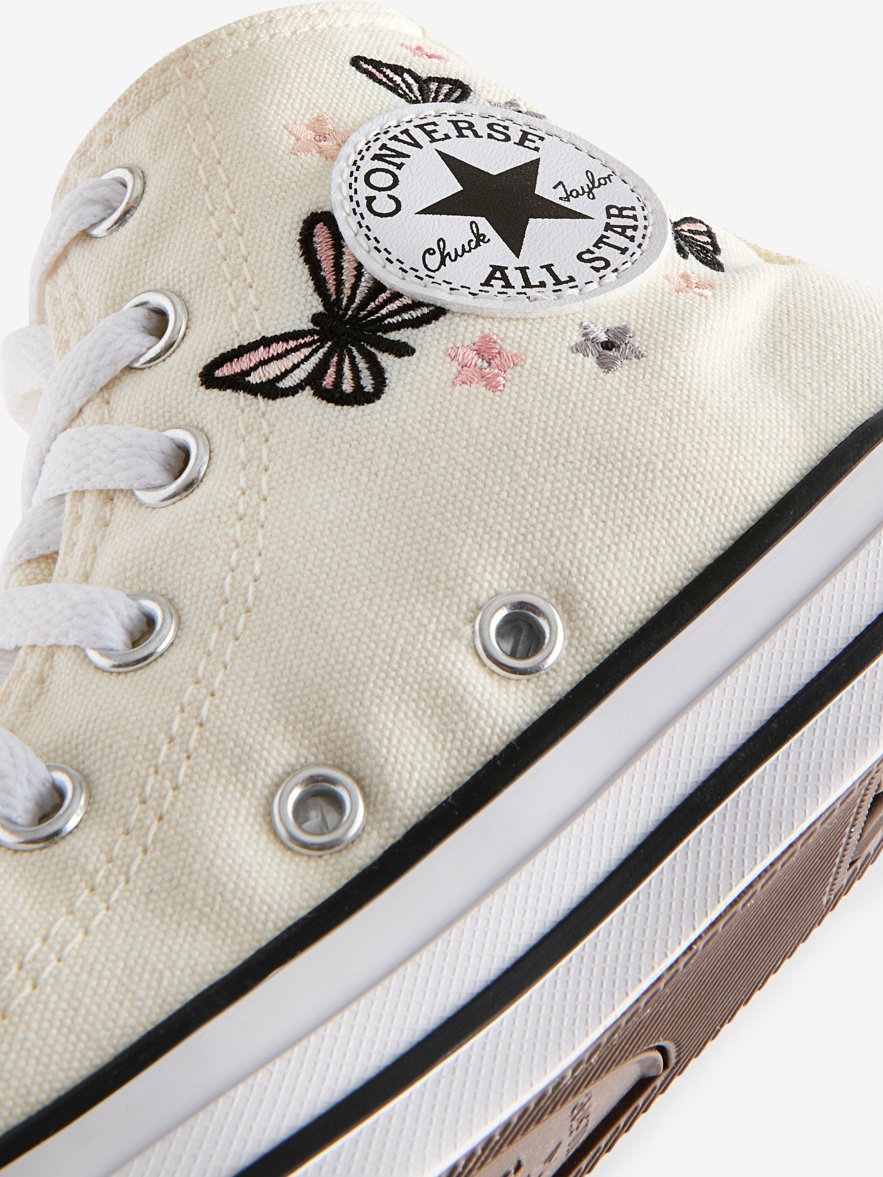 Cream converse sneakers cheap