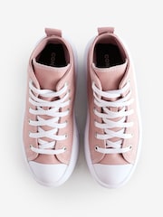 Converse Pink/White Chuck Taylor Junior Move Trainers - Image 4 of 7