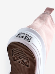 Converse Pink/White Chuck Taylor Junior Move Trainers - Image 7 of 7