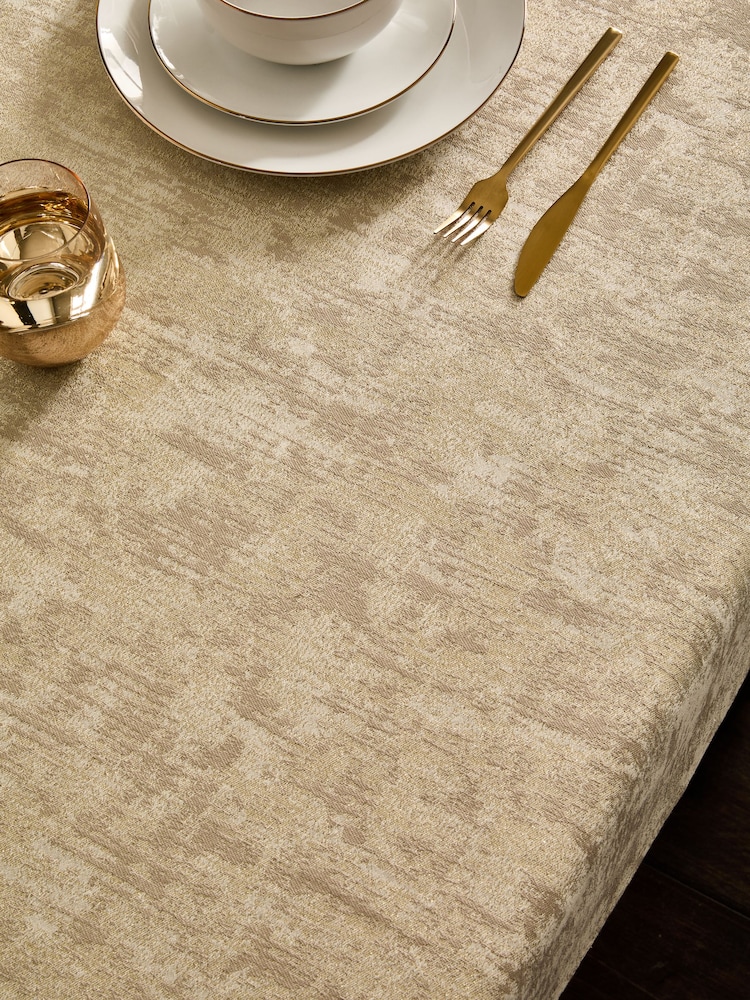 Gold Marble Effect Table Cloth - Image 2 of 3 Gold Marble Effect Table Cloth - Image 2 of 3