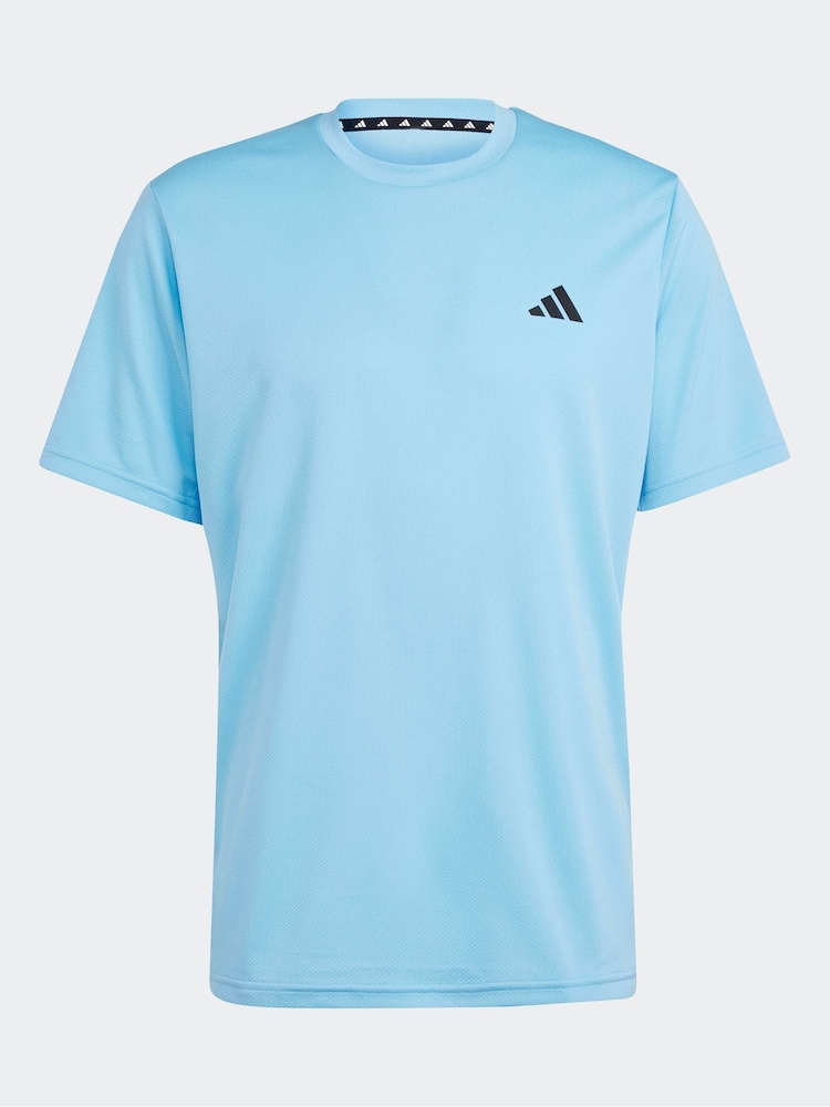 Lichtblauw - adidas Train Essentials Training T-Shirt - Image 8 of 8