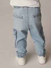 Bleach Denim Comfort Cargo Jeans (3mths-7yrs) - Image 2 of 7