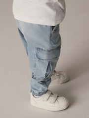 Bleach Denim Comfort Cargo Jeans (3mths-7yrs) - Image 3 of 7