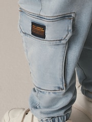 Bleach Denim Comfort Cargo Jeans (3mths-7yrs) - Image 4 of 7