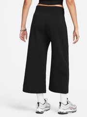 Nike Black Sportswear Phoenix Fleece High-Waisted Cropped Sweatpants - Image 2 of 7