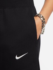 Nike Black Sportswear Phoenix Fleece High-Waisted Cropped Sweatpants - Image 4 of 7