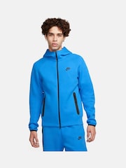 Nike Blue/Black Tech Fleece Zip-Up Hoodie - Image 1 of 11